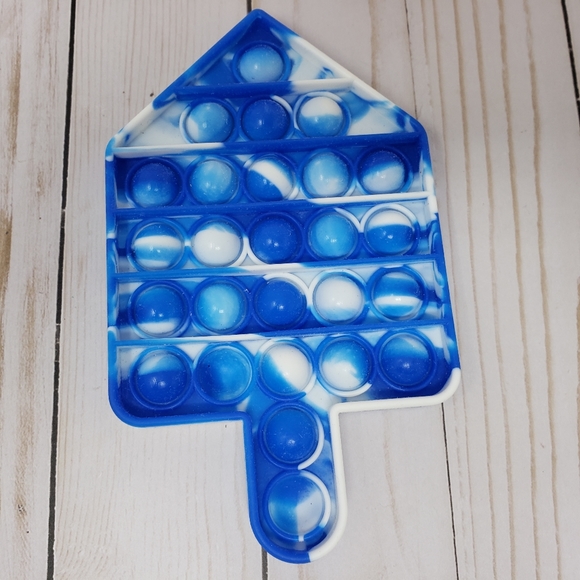 Fries Popsicle Rainbow Bubble Pop It Sensory Fidget Toy - Picture 8 of 13